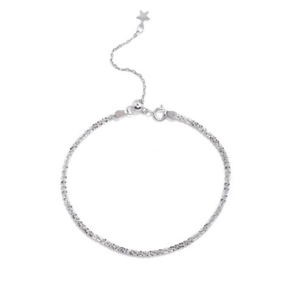 925 Sterling Silver Braided Shooting Star Bracelet - Picture 8 of 8